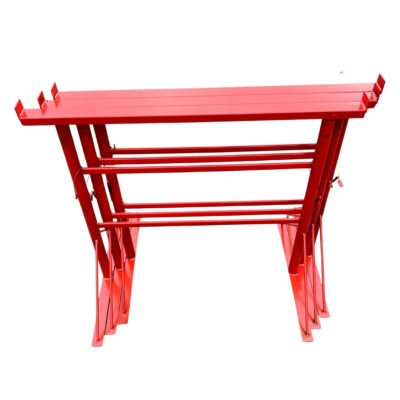 3 x BUILDERS TRESTLES SIZE NO.2, ADJUST FROM 750mm – 1200m (Trestle Band Stands) SWL 400kg Made In The UK