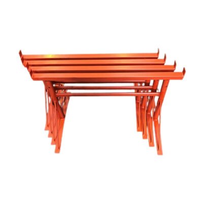 4 x BUILDERS TRESTLES SIZE NO.1, ADJUST FROM 500mm – 780mm (Trestle Band Stands) SWL 400kg Made In The UK