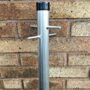 2.4M Galvanised Washing Line Post Clothes Pole Line Drier Cross Peg Made in U.K