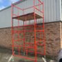SCAFFOLD TOWERS 6' X 4' DIY 25'6ft WORKING HEIGHT, PPC SAFETY ORANGE TOWERS