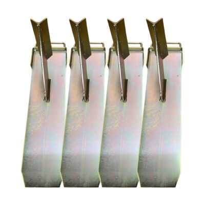 4 x Extra Large Acro-Mate Prop Boys Brackets. Zinc Plated Gold, Long Lasting Non Corrosive Finish & Added Durability. Fits All Standard Acro Props British Made