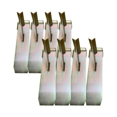 8 x Extra Large Acro-Mate Prop Boys Brackets. Zinc Plated Gold, Long Lasting Non Corrosive Finish & Added Durability. Fits All Standard Acro Props British Made