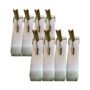 8 x Extra Large Acro-Mate Prop Boys Brackets. Zinc Plated Gold, Long Lasting Non Corrosive Finish & Added Durability. Fits All Standard Acro Props British Made