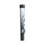 2.4 Meter Washing Line Post - Pulley Wheel & Middle Cleat Hook Galvanised Pole Heavy Duty Clothes Pole (8 Foot)