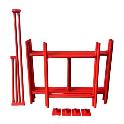 Scaffolding Tower 3.5 Meters (11’6″) Working Height 4×2’6 Base Size. Steel & Polyester Powder Coated (PPC) Safety Orange Quality Durable Finish