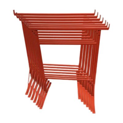 7 x Builders Trestles Size NO.3, Adjust 1.0m – 1.8m, SWL 400kg, Orange, Metal, Trestle