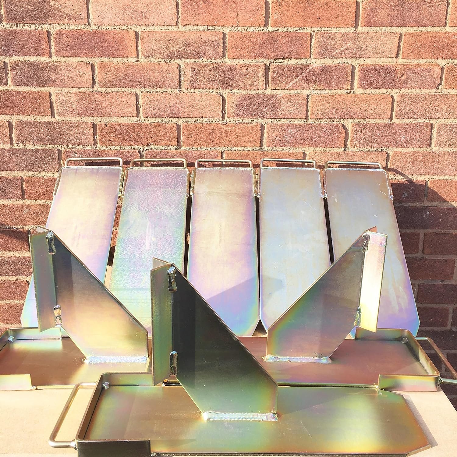 7 x Original Acro-Mate Prop Boys Brackets. Zinc Plated Gold for Long Lasting Non Corrosive Finish & Added Durability. Fits All Standard Acro Props - British Made