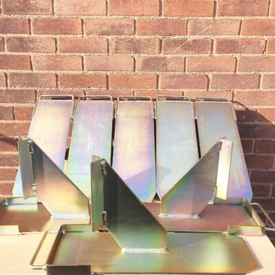 9 x Original Acro-Mate Prop Boys Brackets. Zinc Plated Gold for Long Lasting Non Corrosive Finish & Added Durability. Fits All Standard Acro Props – British Made