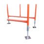 Set of 4 Galvanised Adjustable Base Plates for Scaffolding Tower Building Support, Up and Down Support, Movable Scaffolding Accessories
