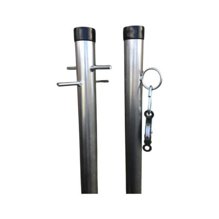 Washing Line Post – 2 x 2.4 Meter 1x Cross Peg Galvanised Pole (One ...