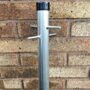 2.4M x 50mm Heavy Duty Galvanised Washing Line Post Clothes Pole Line Drier U.K